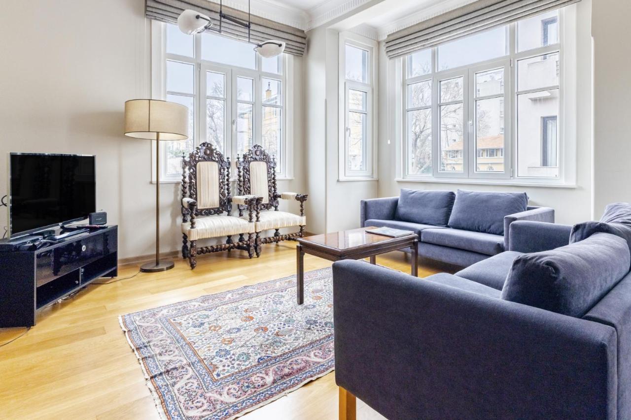 Flat With Balcony And Bosphorus View In Beyoglu Apartment Istanbul Luaran gambar
